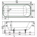 Ванна чугунная Wotte Старт 150х70 / П-э000001099