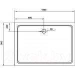 Душевой поддон Cezares TRAY-M-AH-180/90-35-W