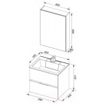 Тумба под умывальник Aquanet Алвита 60 / 183991