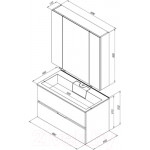 Тумба под умывальник Aquanet Алвита 90 / 240111