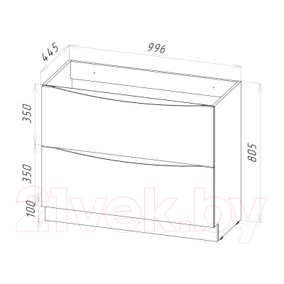 Тумба под умывальник BelBagno Marino-1000-2C-PIA-BL-P