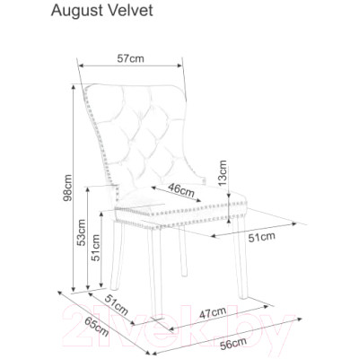 Стул Signal August Velvet