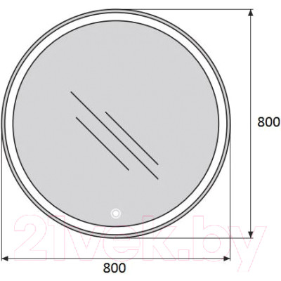 Зеркало BelBagno SPC-RNG-800-LED-TCH