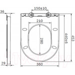 Унитаз подвесной AM.PM Spirit C701738WH + C707858WH