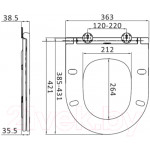 Унитаз подвесной AM.PM Spirit C701738WH + C707857WH