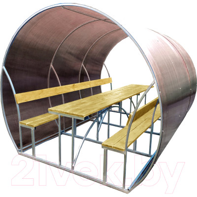 Беседка КомфортПром Пион 3м с покрытием