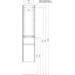 Шкаф-пенал для ванной Aquanet Бруклин 35 L / 209827