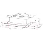 Вытяжка телескопическая Krona Kamilla Eco 600 BL / 00026735