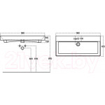 Умывальник Sanovit Slim Synergy 17100