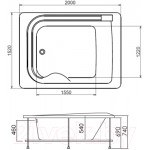 Ванна акриловая Gemy G9265 K