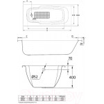 Ванна стальная BLB Atlantica 170x80 / B70AS2001