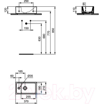 Умывальник Ideal Standard Tempo E211301