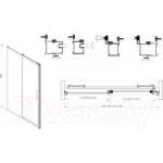 Душевая дверь Cezares LUX-SOFT-W-BF-1-120-C-Cr-IV