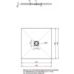 Душевой поддон Aquanet Pleasure 90x90 / 255436