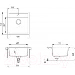 Мойка кухонная Aquasanita SQT100W