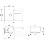 Мойка кухонная Aquasanita SQT101AW
