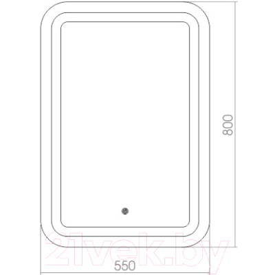 Зеркало Silver Mirrors Мальта 55x80 / ФР-00001217