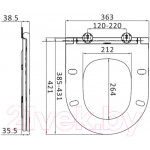 Унитаз подвесной AM.PM Spirit C701700WH + C707857WH