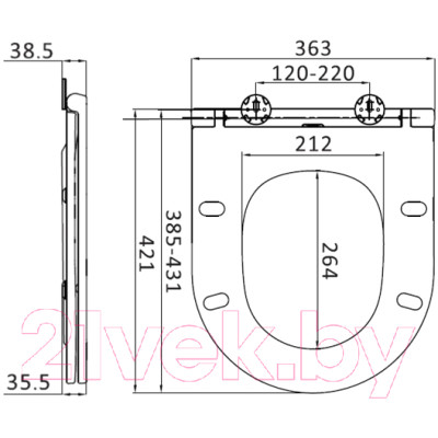 Унитаз подвесной AM.PM Spirit C701700WH + C707857WH