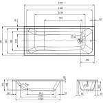 Ванна акриловая AM.PM Gem W90A-150-070W-A