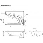 Ванна акриловая AM.PM Spirit W72A-160R100W-A2