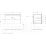 Тумба под умывальник BelBagno KRAFT-900-2C-SO-RNN