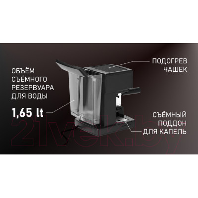 Кофеварка эспрессо Vitek VT-1514 BK