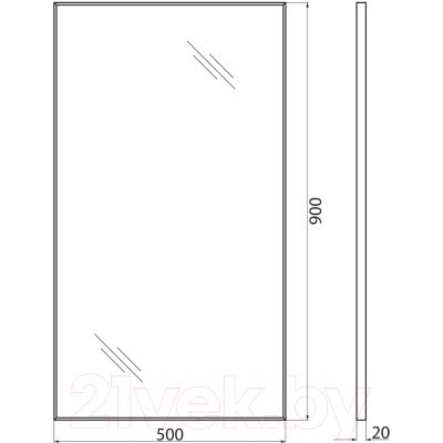 Зеркало BelBagno SPC-AL-500-900