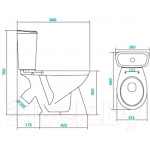 Унитаз напольный Santek Бриз 1WH302138