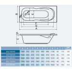 Ванна акриловая Bonito Home Zea 170x70