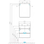 Тумба под умывальник Акватон Скай 60