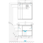 Тумба под умывальник Акватон Бостон 75