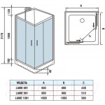 Душевая кабина WeltWasser WW500 Laine 801