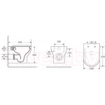 Унитаз подвесной WeltWasser Erlenbach 004 GL-WT