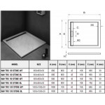 Душевой поддон WeltWasser TRS 90 Stone-BL