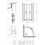 Душевой уголок Deante KGJ 051P + KTA 053B