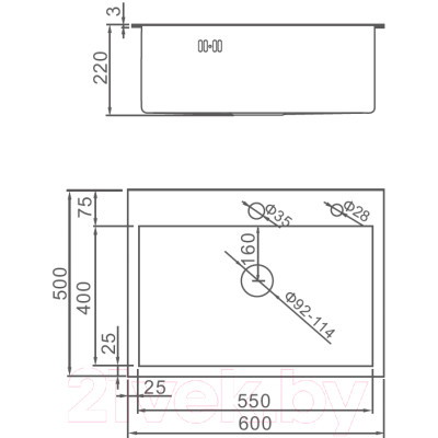 Мойка кухонная Gerhans K36050