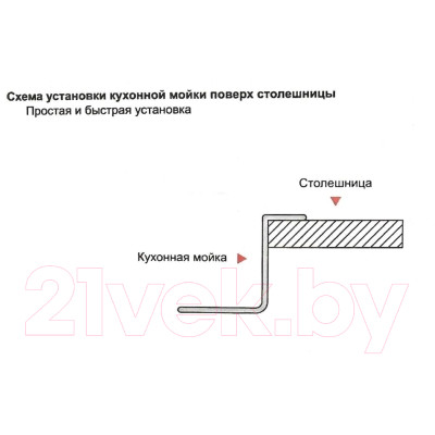 Мойка кухонная Gerhans K37851-R