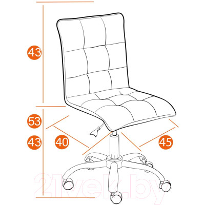 Кресло офисное Tetchair Zero флок