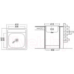 Мойка кухонная Ukinox Классика CLM410.440-GT6K 0C