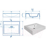 Тумба с умывальником Millwood Венеция 1 59x49x89