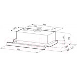 Вытяжка телескопическая Krona Kamilla 600 Air 2B / КА-00001299