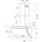 Вытяжка наклонная Krona Lea 600 S / КА-00001228