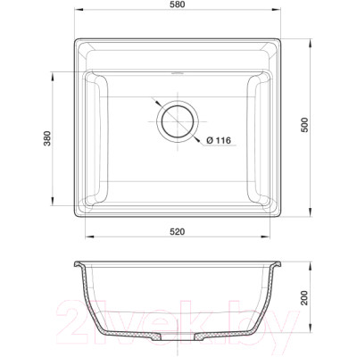 Мойка кухонная GranFest GF-V580