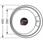 Мойка кухонная Premial 4949 0.8мм