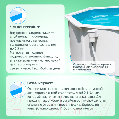 Каркасный бассейн Bestway Hydrium 56574