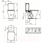 Унитаз напольный Ideal Standard Tesi AquaBlade T008701