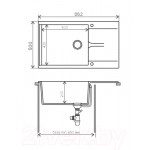 Мойка кухонная Polygran Gals 862