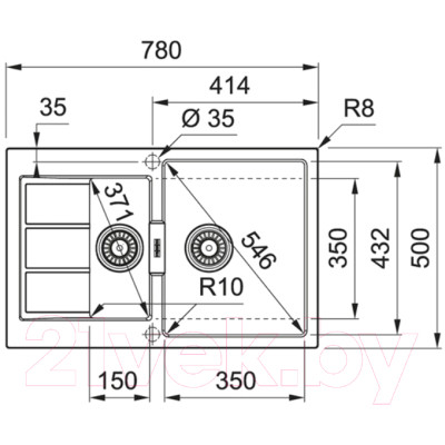 Мойка кухонная Franke S2D 651-78