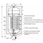 Бойлер косвенного нагрева Galmet Mini Tower SGW(S)80R (w/s) H / 26-084870